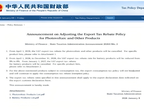 Dernière fenêtre pour les remises sur les produits photovoltaïques : la Chine décide de supprimer les remboursements de TVA à l’exportation.