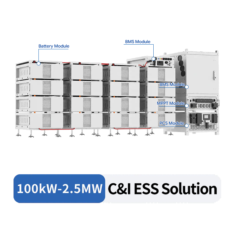Deye C&I ESS Solution 100kW-2.5MW | Commercial Industrial Energy Storage System with PCS, MPPT & Battery